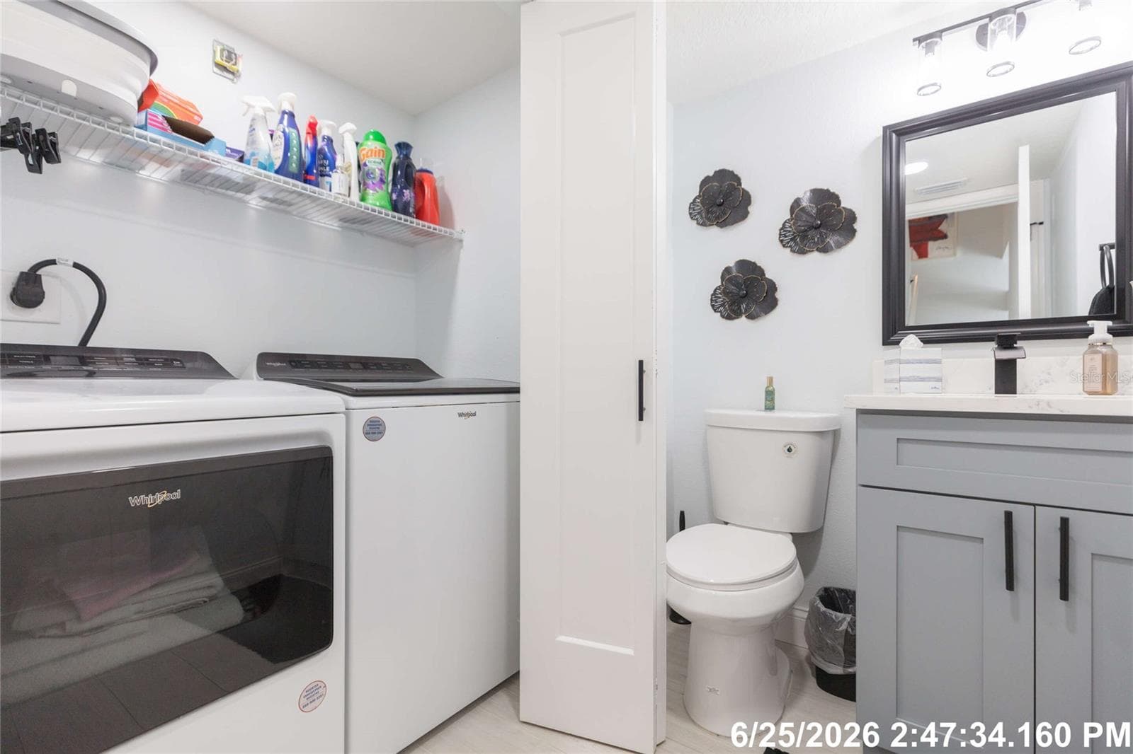 1/2 Bath with Laundry - 4207 FOGCUTTER CT, TAMPA