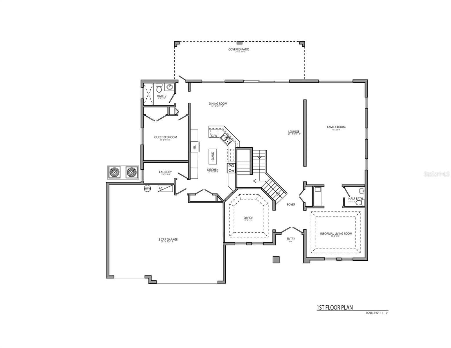 Floor Plan first floor - 2106 STILLINGTON ST, ORLANDO