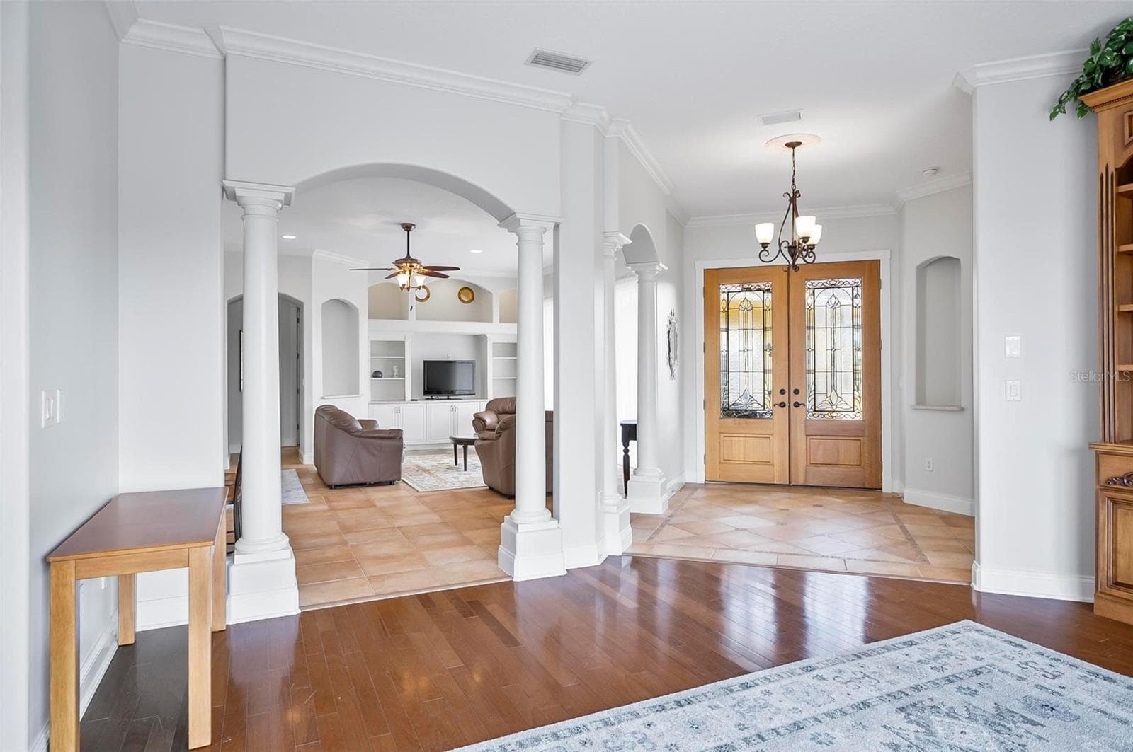 Formal living room with pre-finished hardwood floors - 88 HIDDEN CV, FLAGLER BEACH