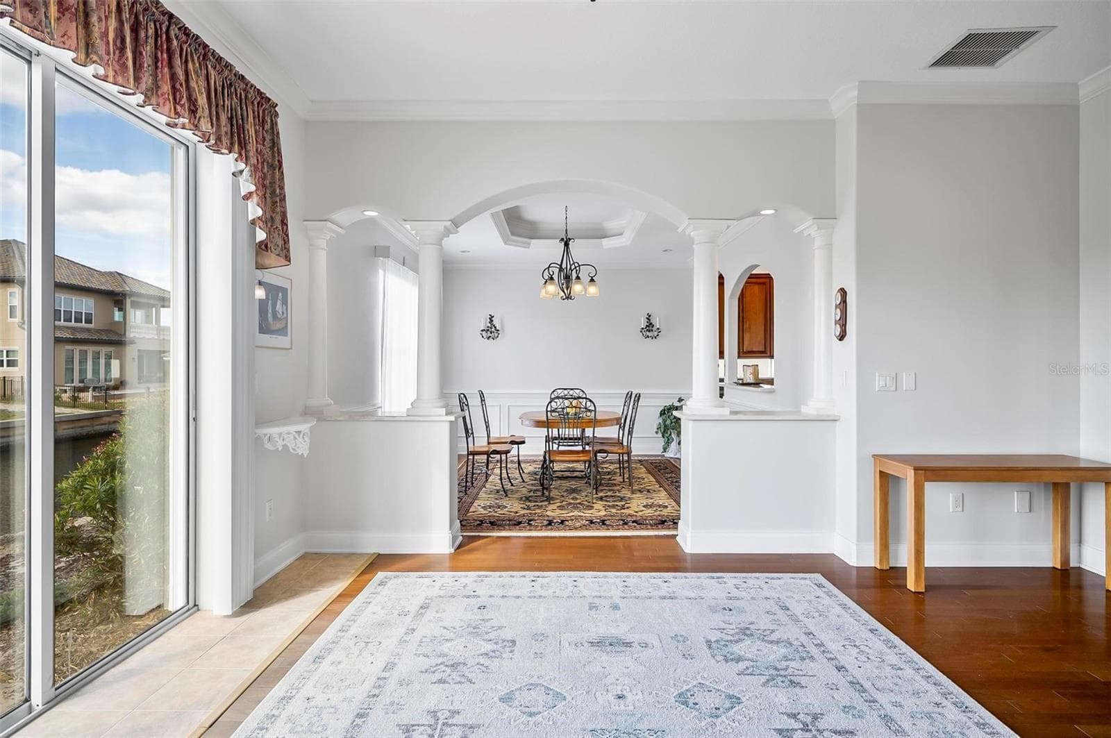 Formal dining room with pre-finished hardwood floors - 88 HIDDEN CV, FLAGLER BEACH