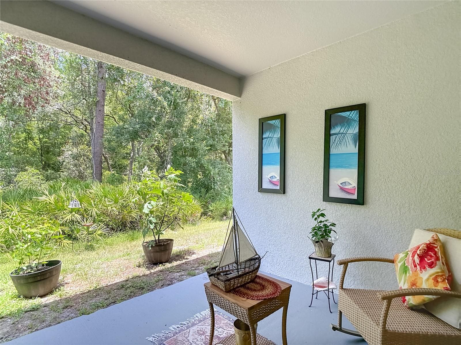 Patio Area w/Sliding Glass Doors - 12000 GRIZZLY LN, NEW PORT RICHEY