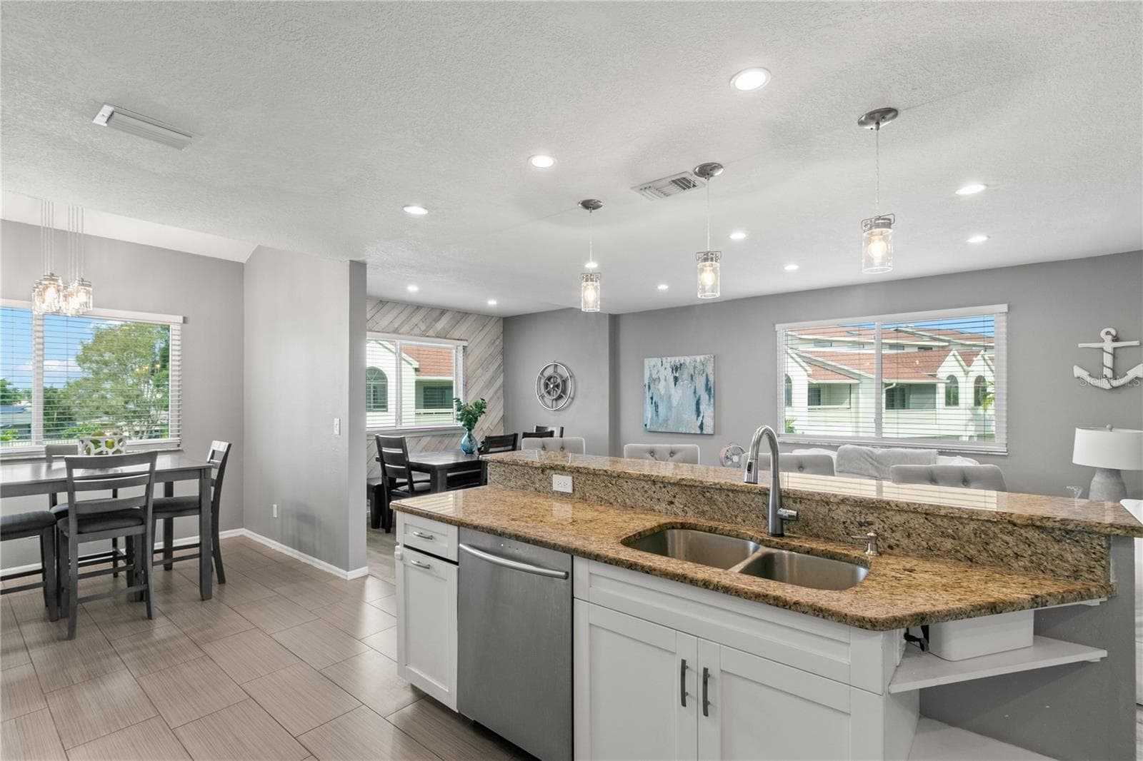 2nd Level-Living Room/Kitchen/Dining Room Combo - 2376 HANOVER DR, DUNEDIN