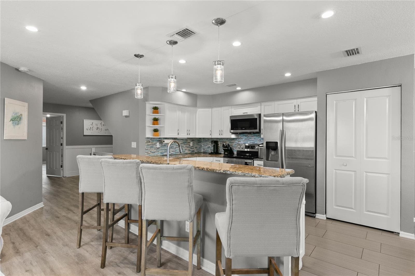 2nd Level-Living Room/Kitchen/Dining Room Combo - 2376 HANOVER DR, DUNEDIN