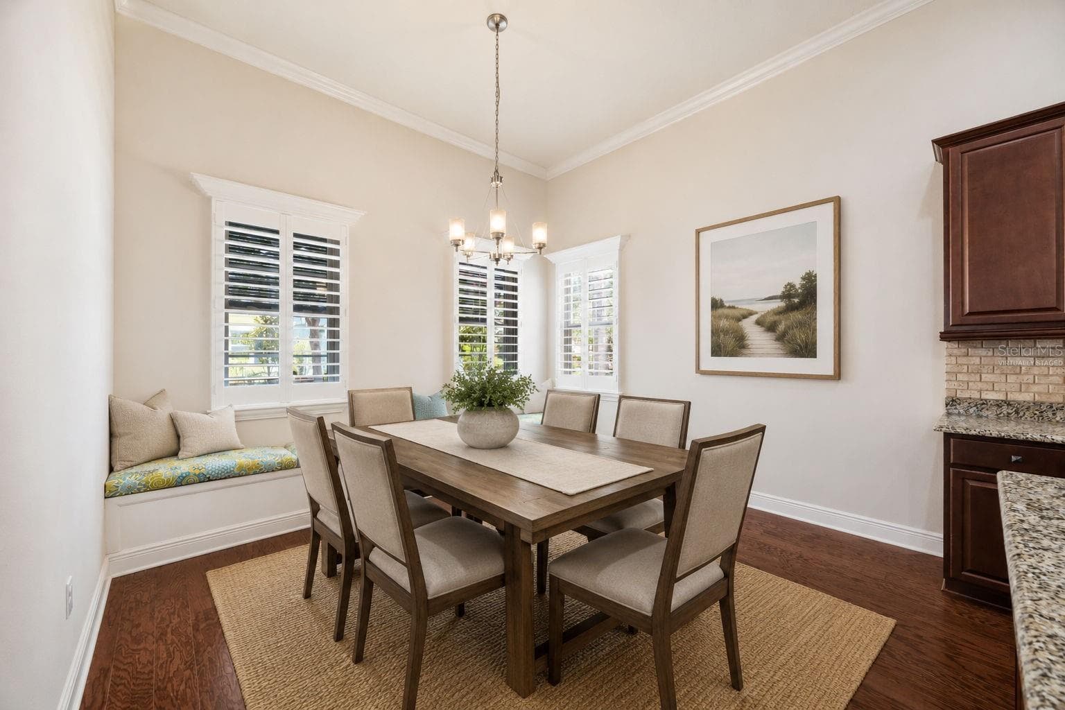 Dining Room Virtually Staged - 510 WINTERSIDE DR, APOLLO BEACH