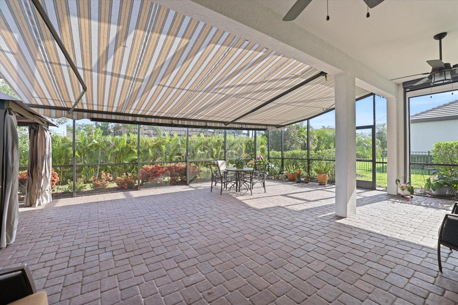 MOTORIZED RETRACTABLE AWNING - 12120 GANNETT PL, LAKEWOOD RANCH
