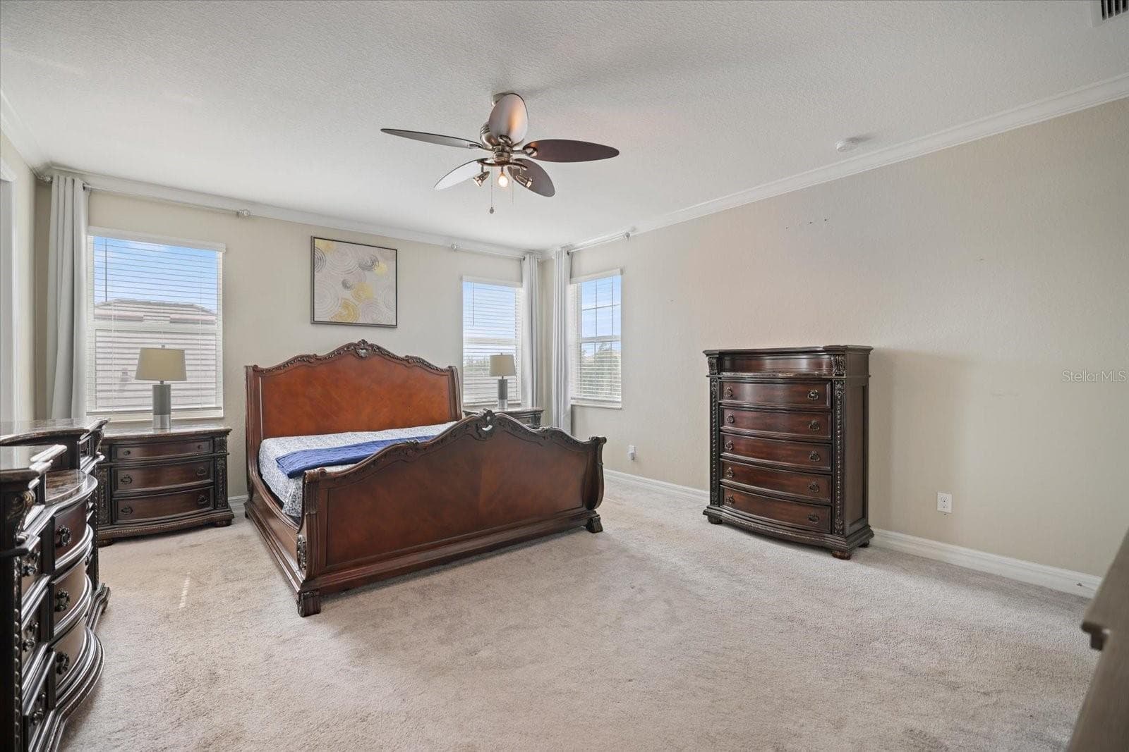 SPACIOUS PRIMARY BEDROOM - 12120 GANNETT PL, LAKEWOOD RANCH