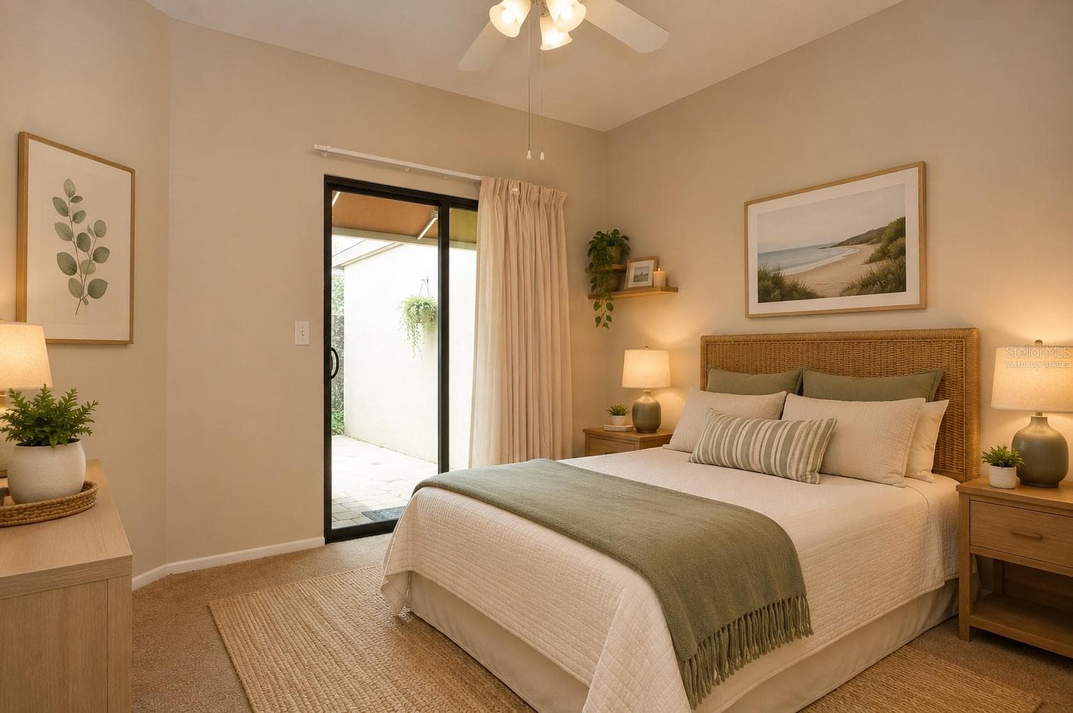 Virtually staged 2nd bedroom - 5565 SALEM SQUARE DR N, PALM HARBOR