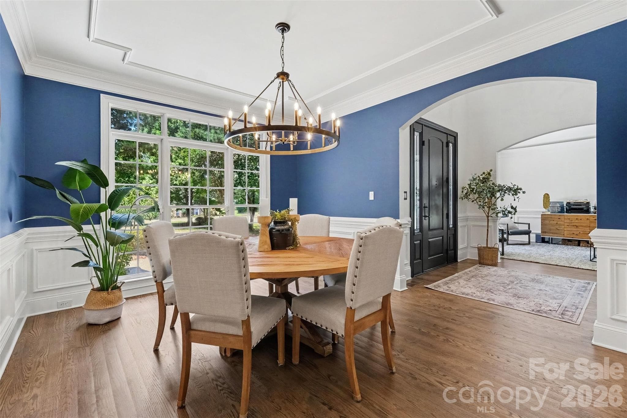 Sohisticated formal dining room with decorative ceiling detail. - 109 Whiterock Drive, Mount Holly