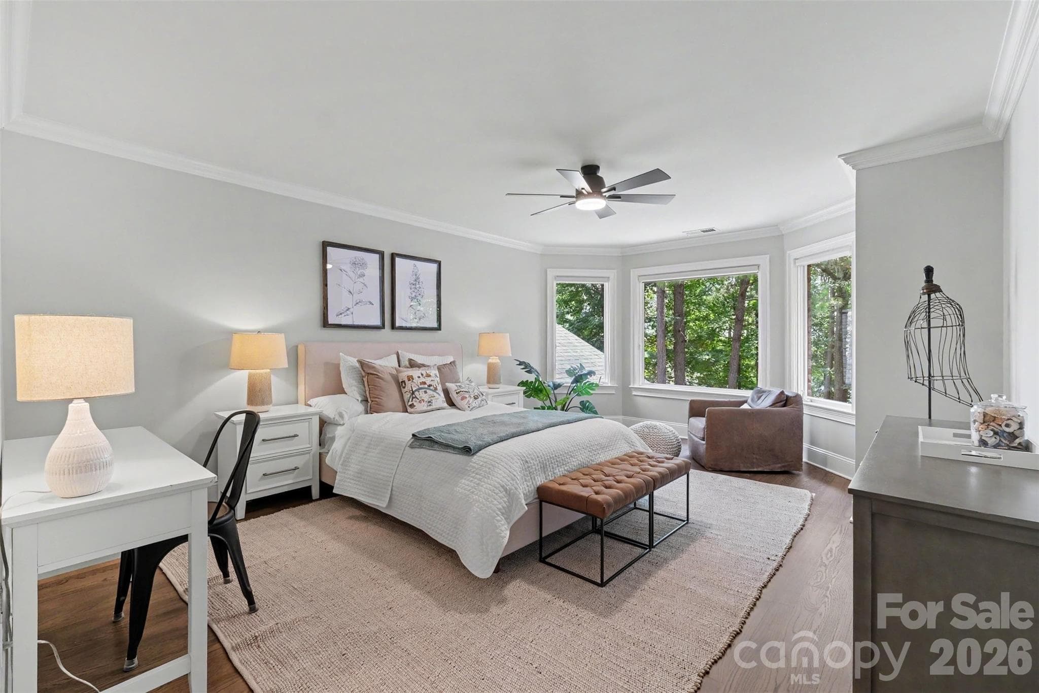 Spacious secondary bedrooms, each with walk-in closets. - 109 Whiterock Drive, Mount Holly