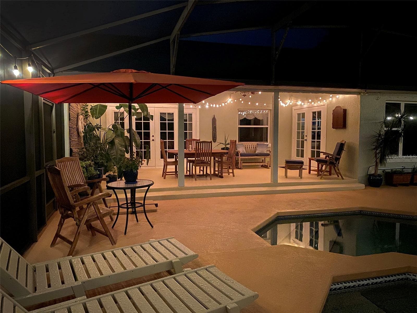 Lanai/Deck night - 2624 TUSCARORA TRL, MAITLAND