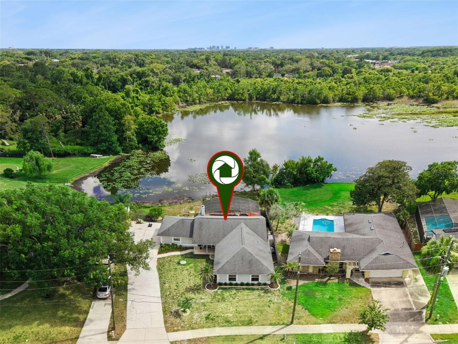 Aerial view - 2624 TUSCARORA TRL, MAITLAND