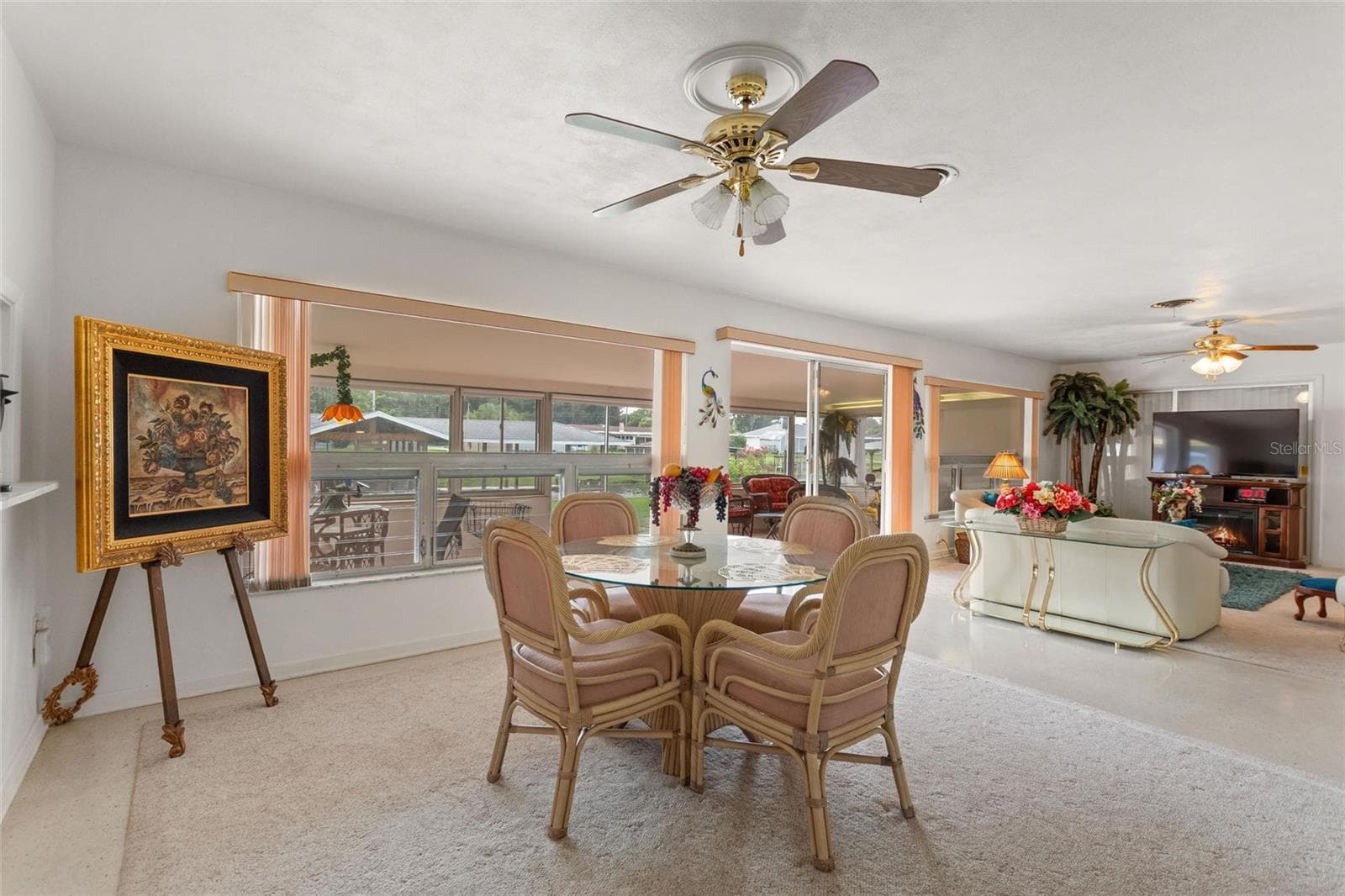 Reverse view of informal areas with view of sun room - 6197 AMARYLLIS DR, INDIAN LAKE ESTATES