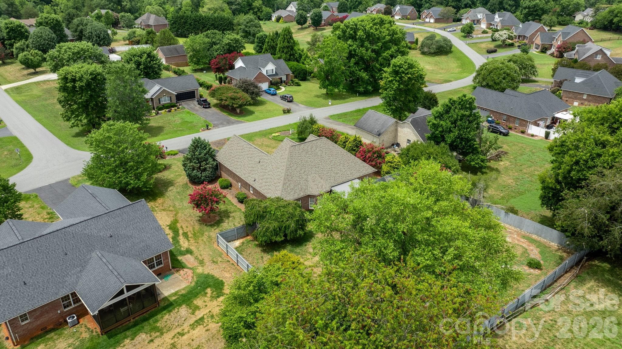 Aerial View - 3992 Brickfield Street, Hickory