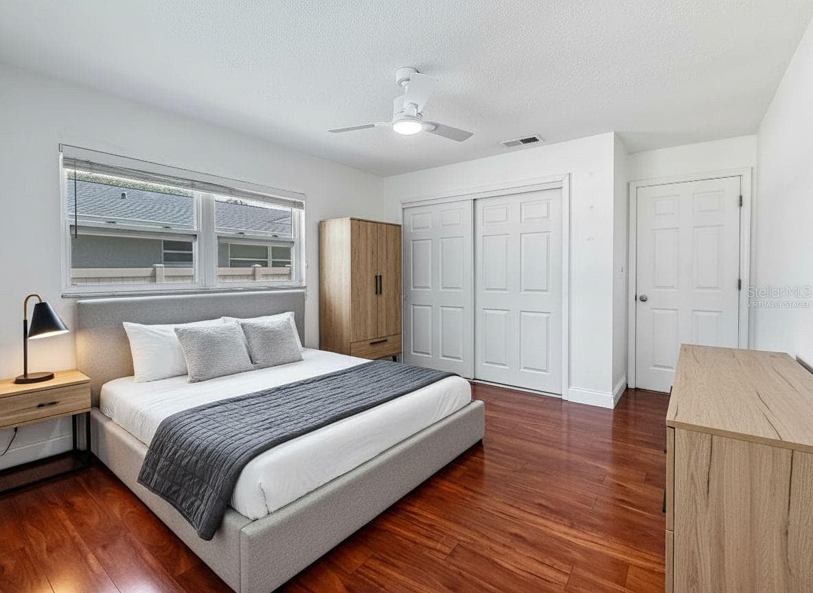 Bedroom Three - Virtually Staged - 1011 WINDING OAKS DR, PALM HARBOR
