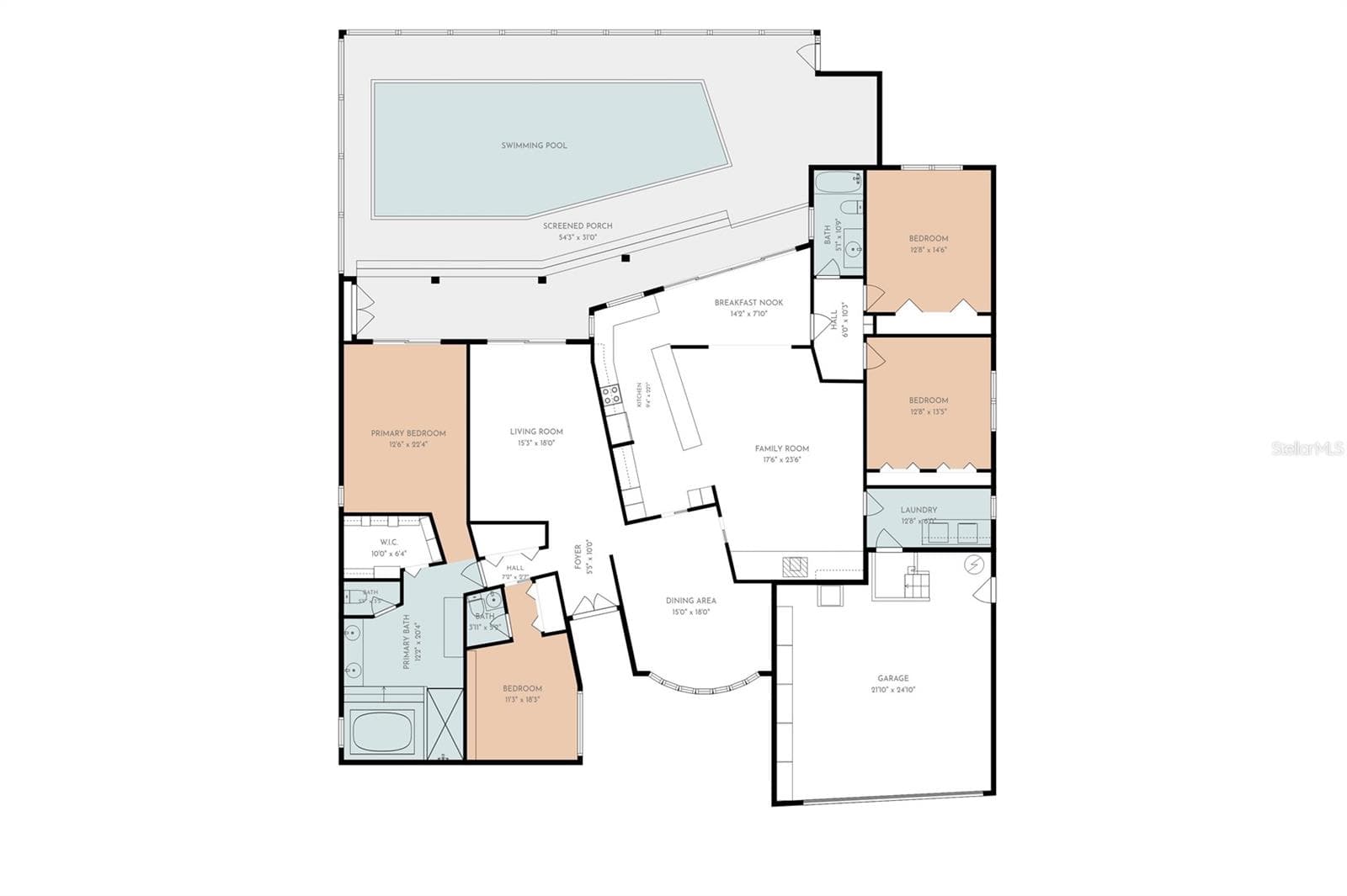 Floor plan - 3000 HERON PL, CLEARWATER
