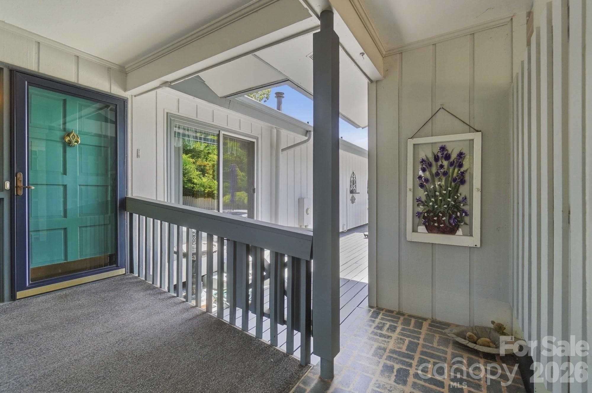 Covered Main Entry & Gate to Inground Pool - 1507 Heatherloch Drive, Gastonia