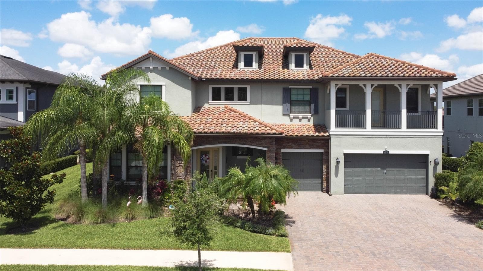 Aerial shot of Front - 18014 WOODLAND VIEW DR, LUTZ
