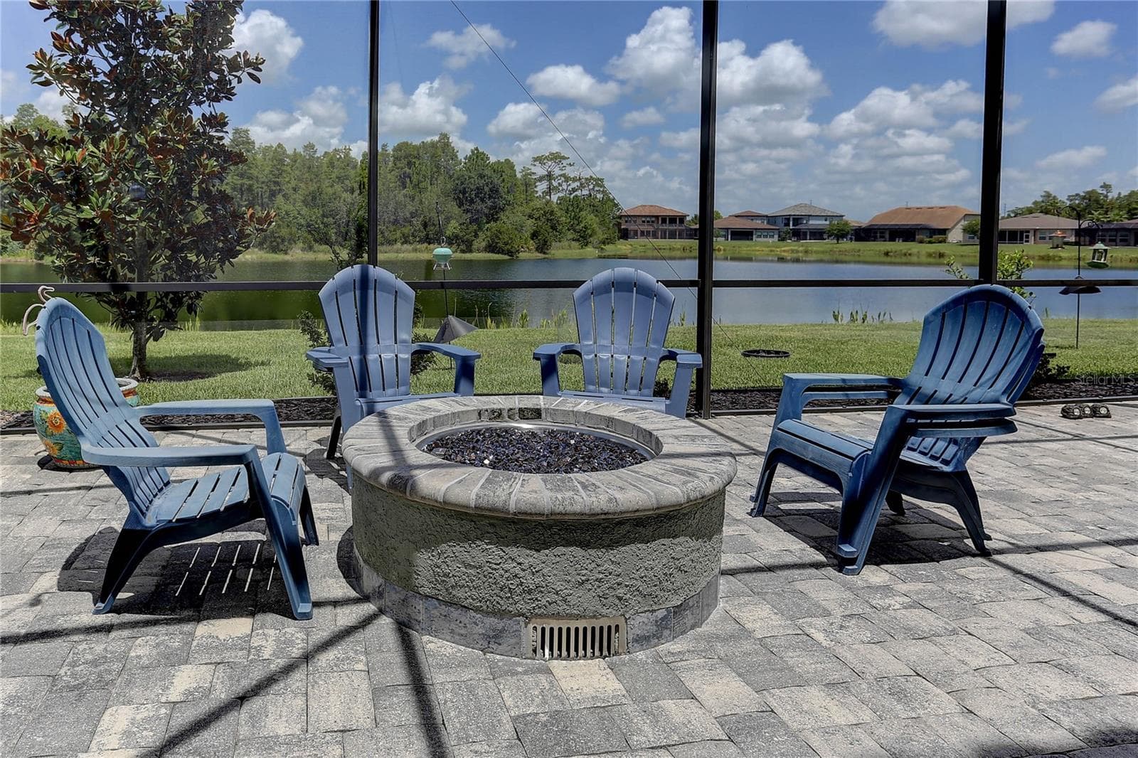 Fire pit - 18014 WOODLAND VIEW DR, LUTZ