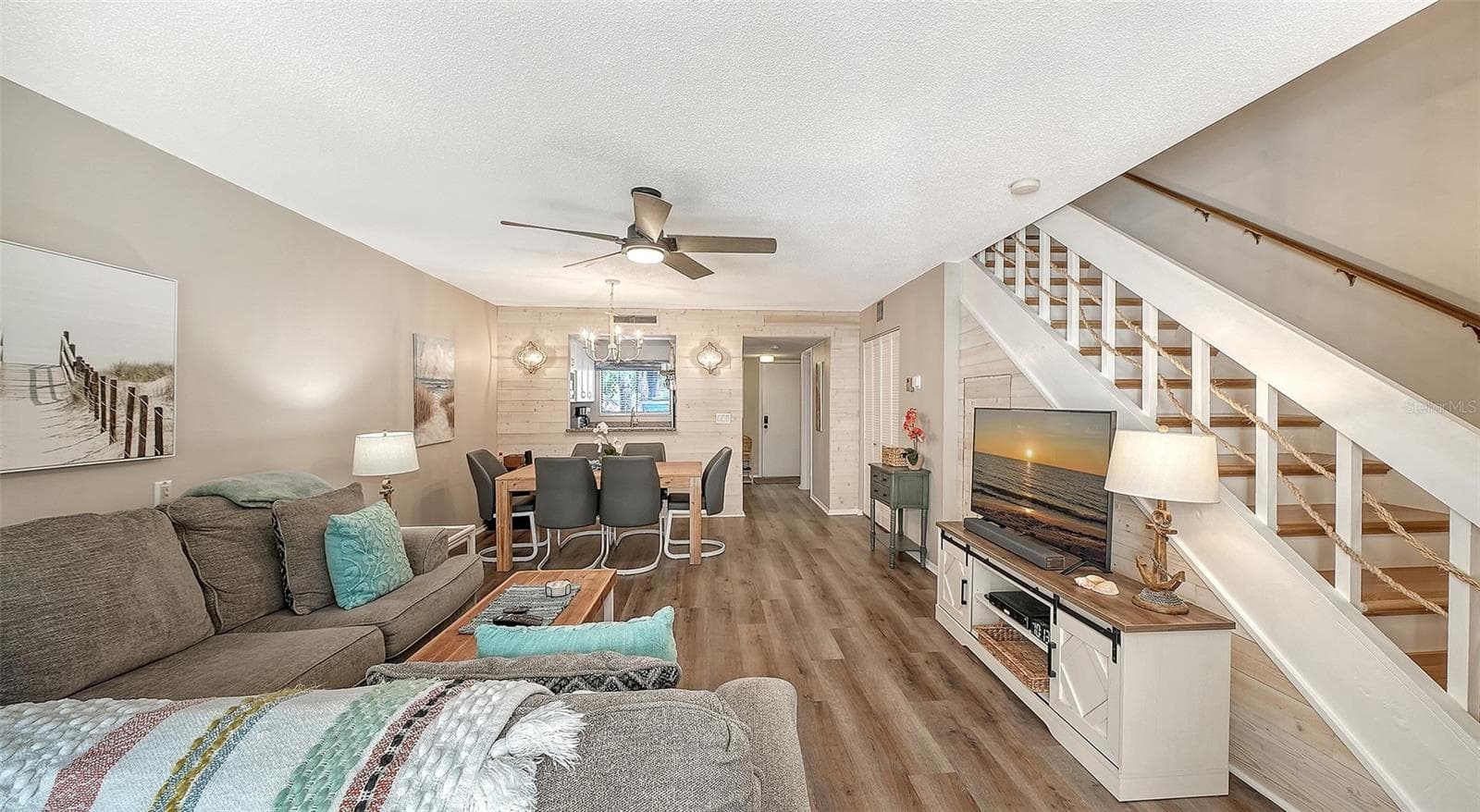 Living Room/Dining Room combination. - 1646 STICKNEY POINT RD #101, SARASOTA