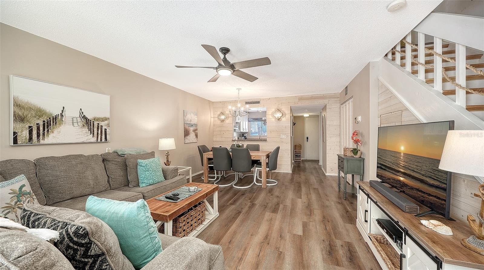 Living Room/Dining Room combination. - 1646 STICKNEY POINT RD #101, SARASOTA