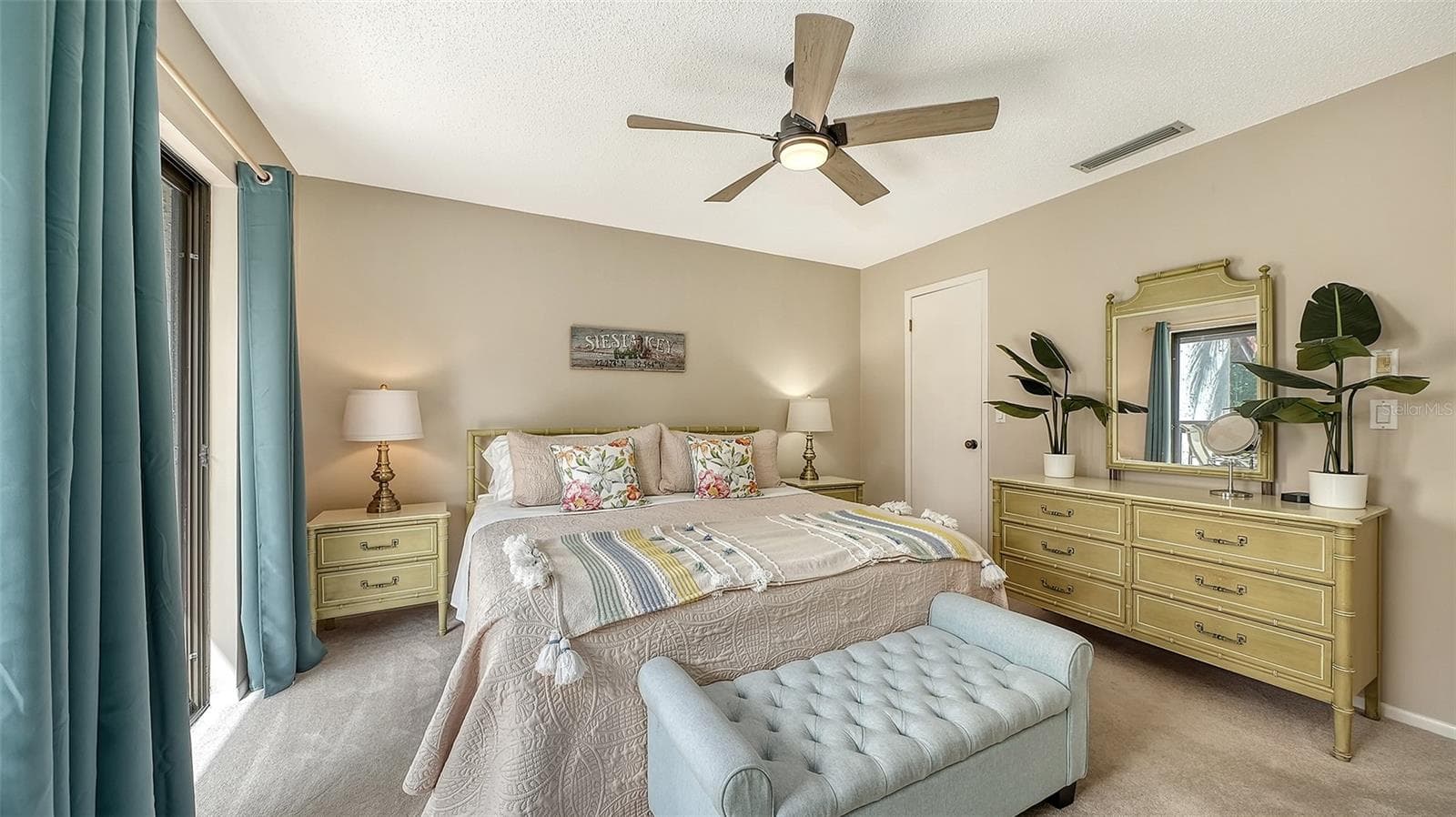 Primary Bedroom, second floor rear. - 1646 STICKNEY POINT RD #101, SARASOTA