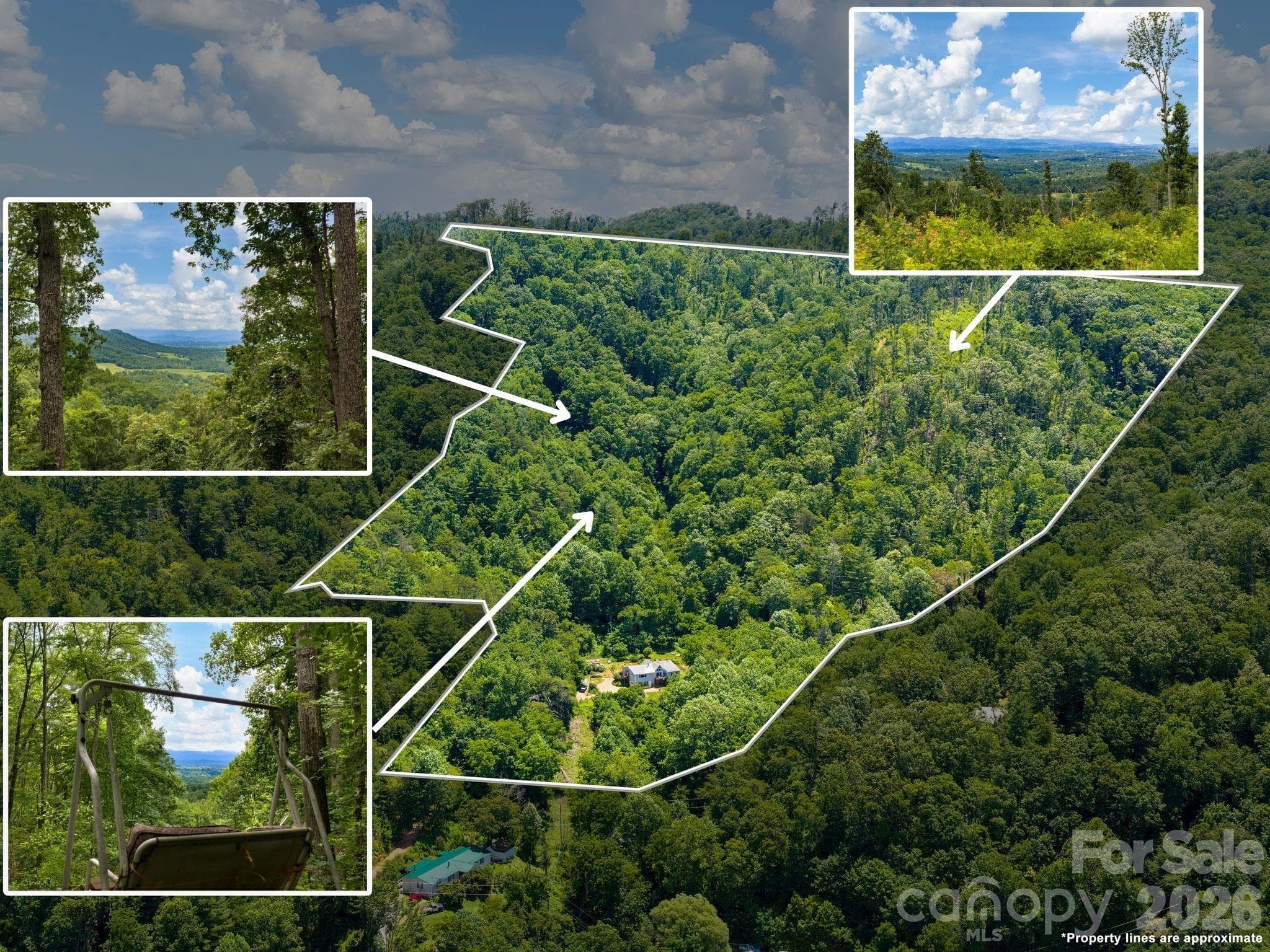 30 amazing acres with established hiking trails and seating areas to soak in the views - 46 Perennial Ridge, Weaverville