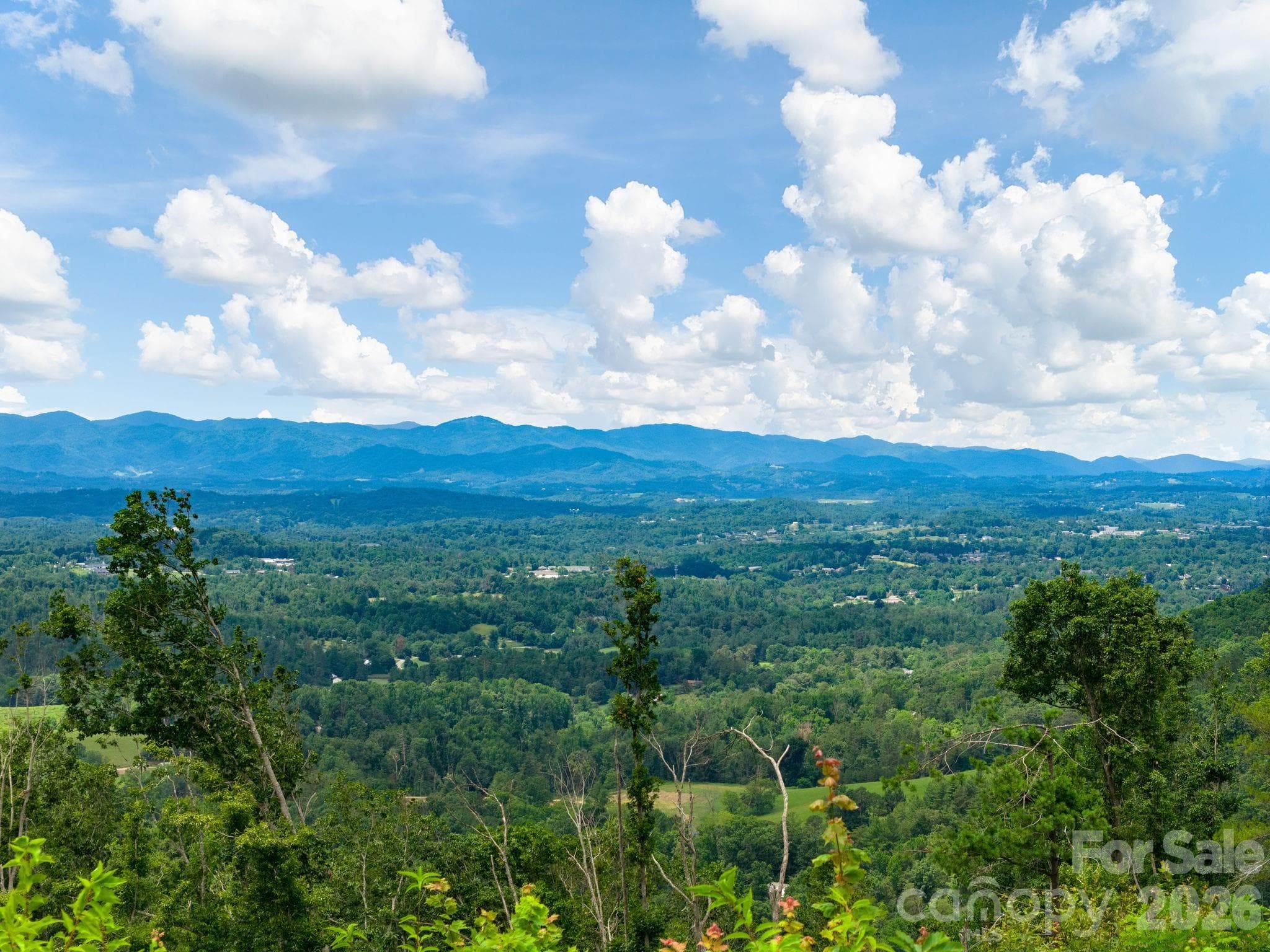 Big views from the top of the property - known as "Sunset Summit" - 46 Perennial Ridge, Weaverville