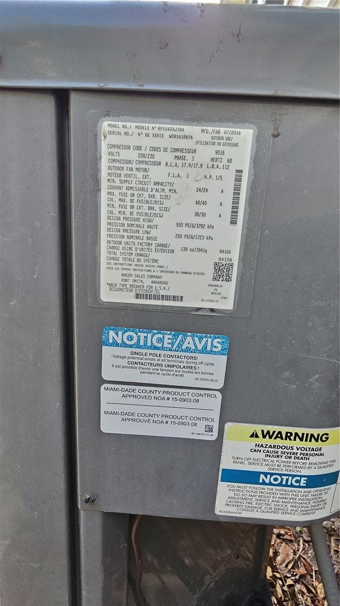 AC Unit - 821 N EOLA DR, ORLANDO