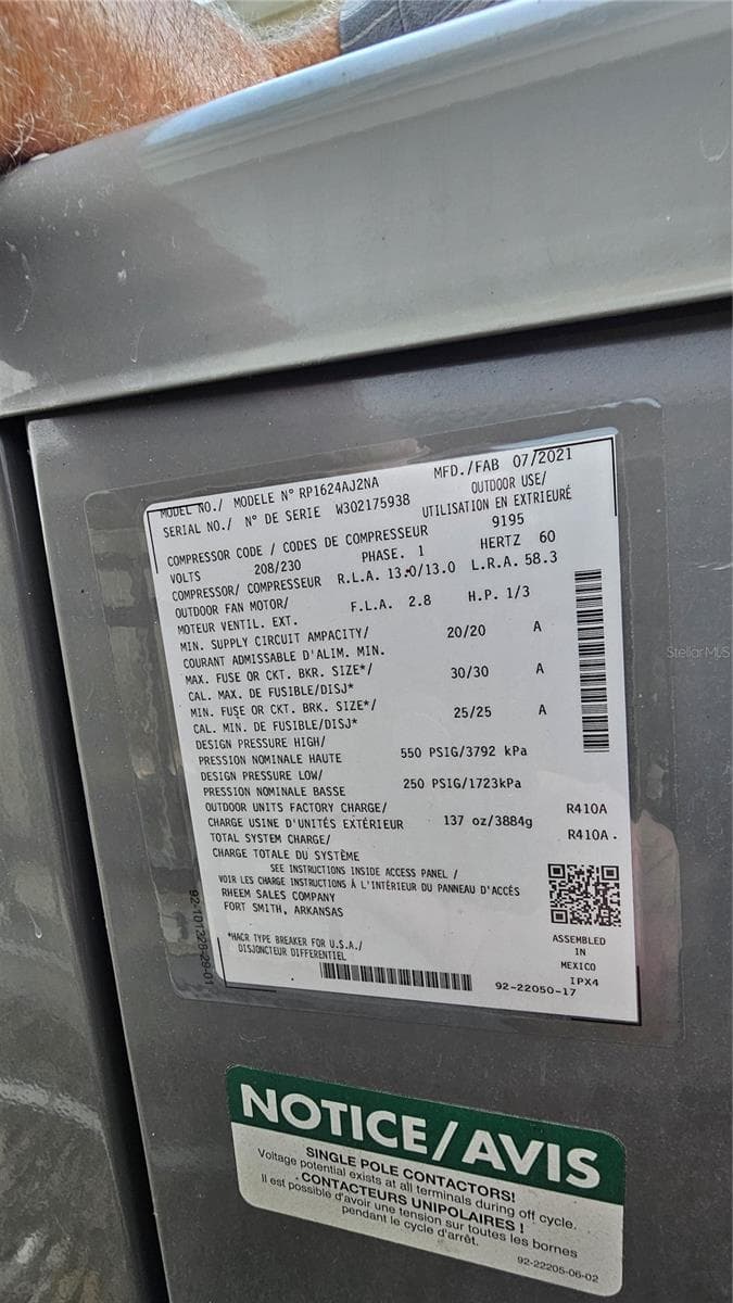 Ac Unit - 821 N EOLA DR, ORLANDO