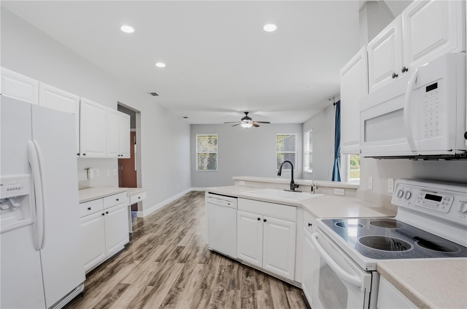 KITCHEN AND FAMILY ROOM - 1710 BROOKSTONE WAY, PLANT CITY