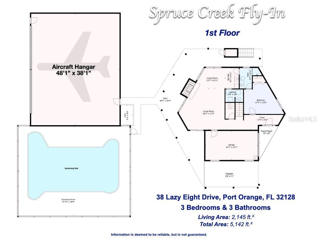 Single Family Residence at 38 LAZY EIGHT DR, PORT ORANGE, photo 13 of 53