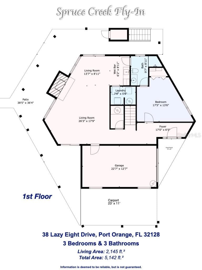 Single Family Residence at 38 LAZY EIGHT DR, PORT ORANGE, photo 27 of 53