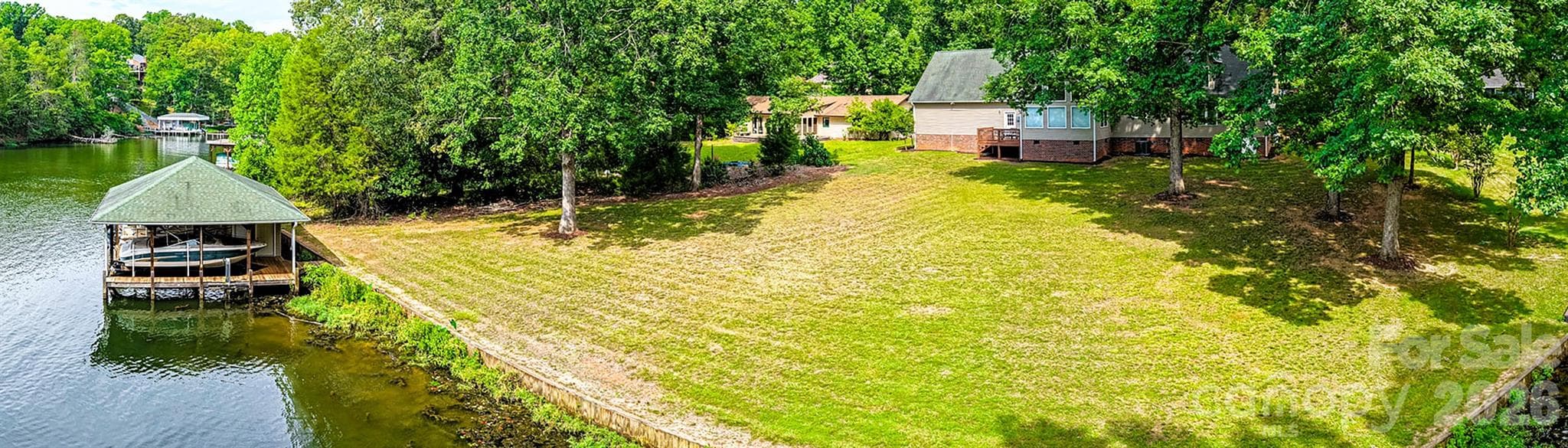 Double Boat Lift and Dock,  Aerial Photo - 130 Canoe Court, Mount Gilead