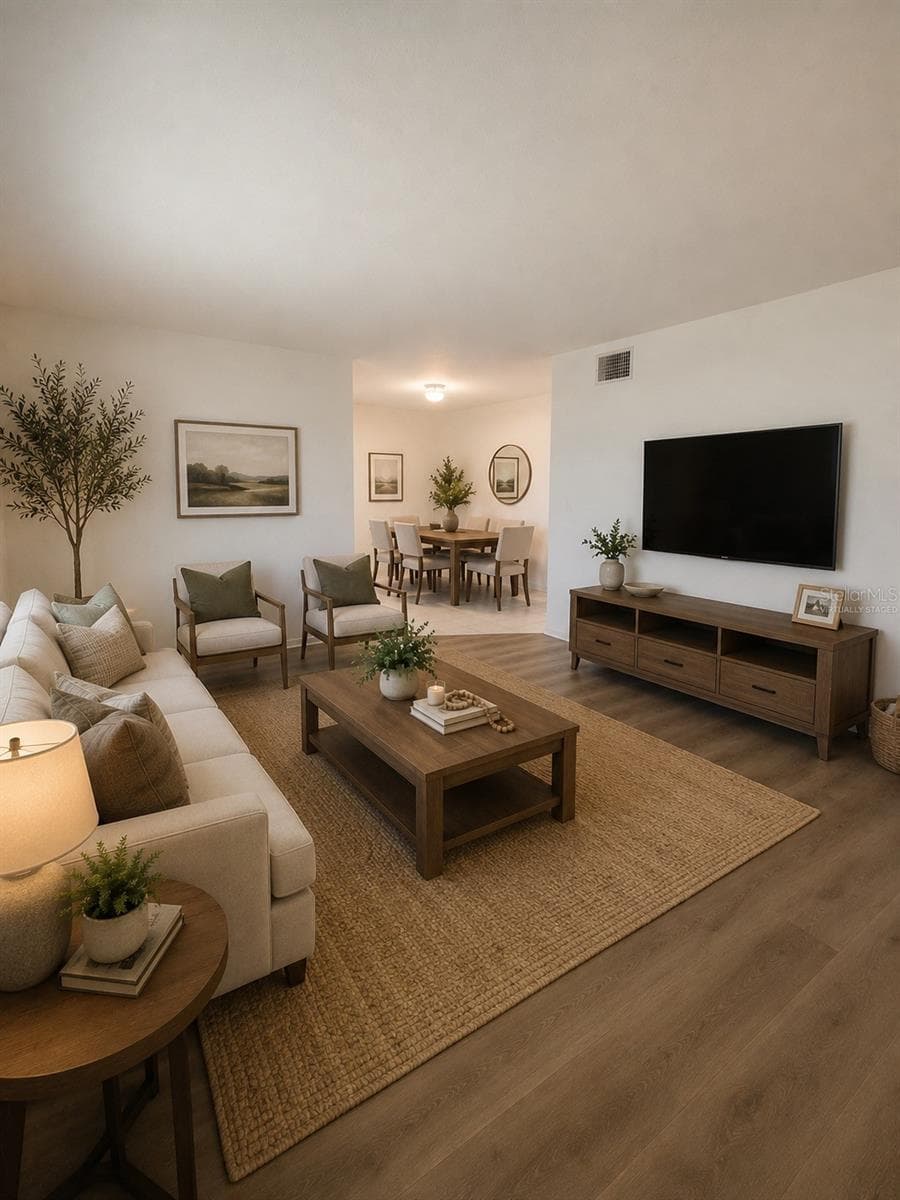 Virtually staged Living Room - 1700 6TH ST NW #A38, WINTER HAVEN