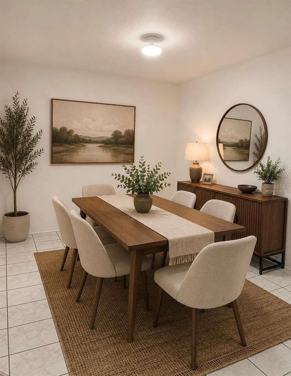 Virtually Staged Dining Room - 1700 6TH ST NW #A38, WINTER HAVEN