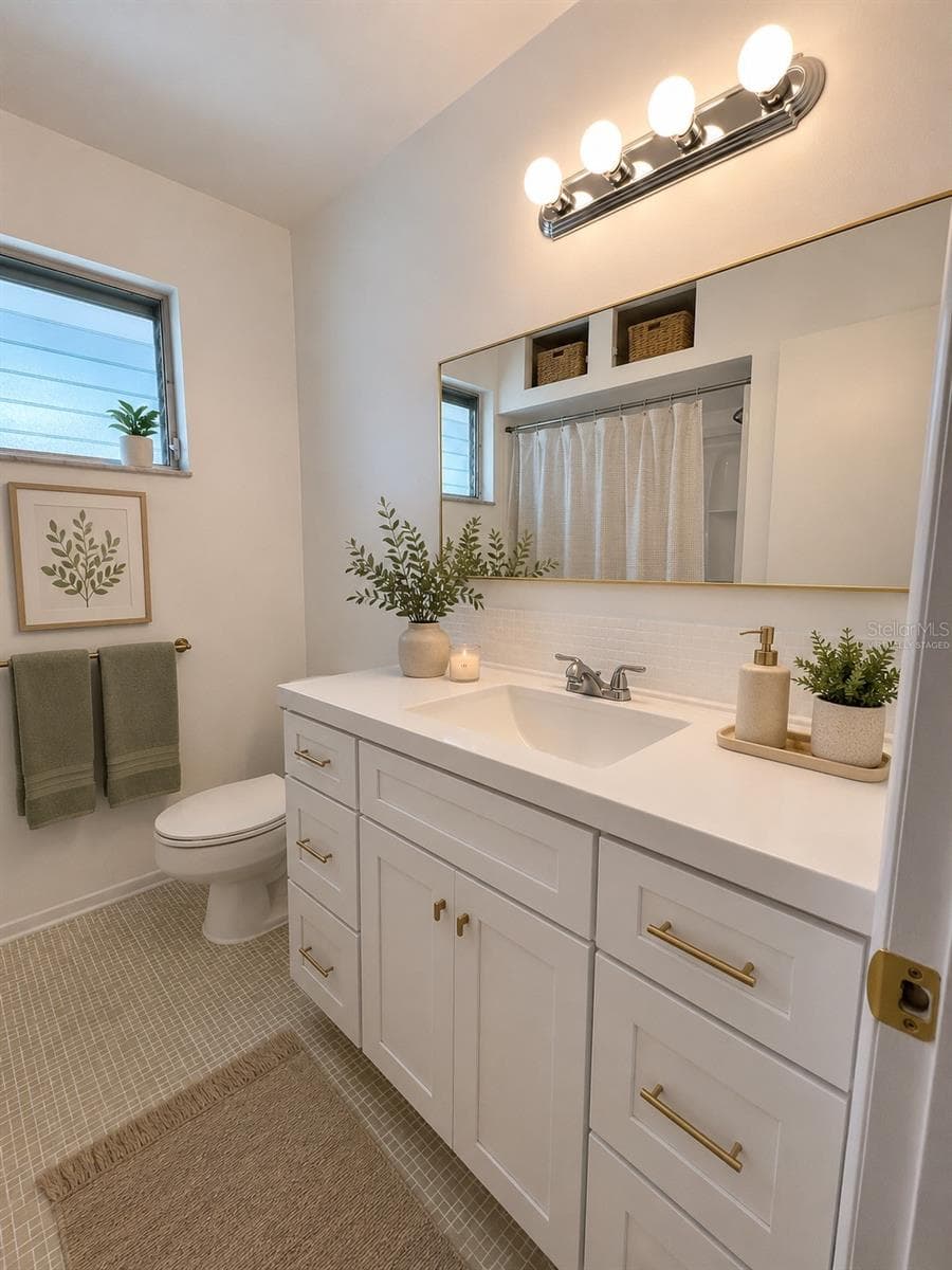 Virtually staged Bathroom - 1700 6TH ST NW #A38, WINTER HAVEN