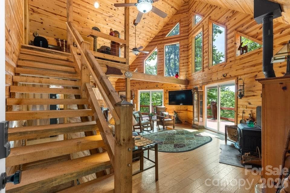 View from front entrance - 4435 Flat Mountain Road, Highlands