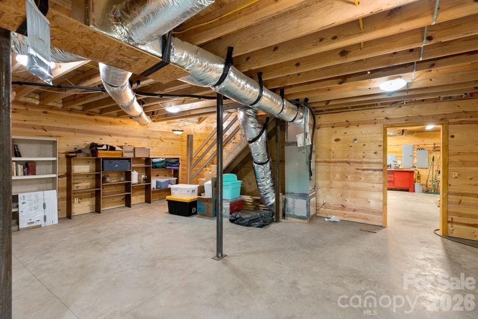 Unfinished Bonus Space in Walkout Basement - 4435 Flat Mountain Road, Highlands