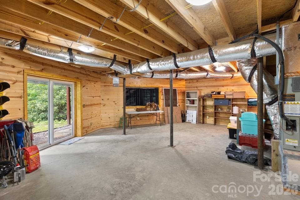 Unfinished Bonus Space in Walkout Basement - 4435 Flat Mountain Road, Highlands