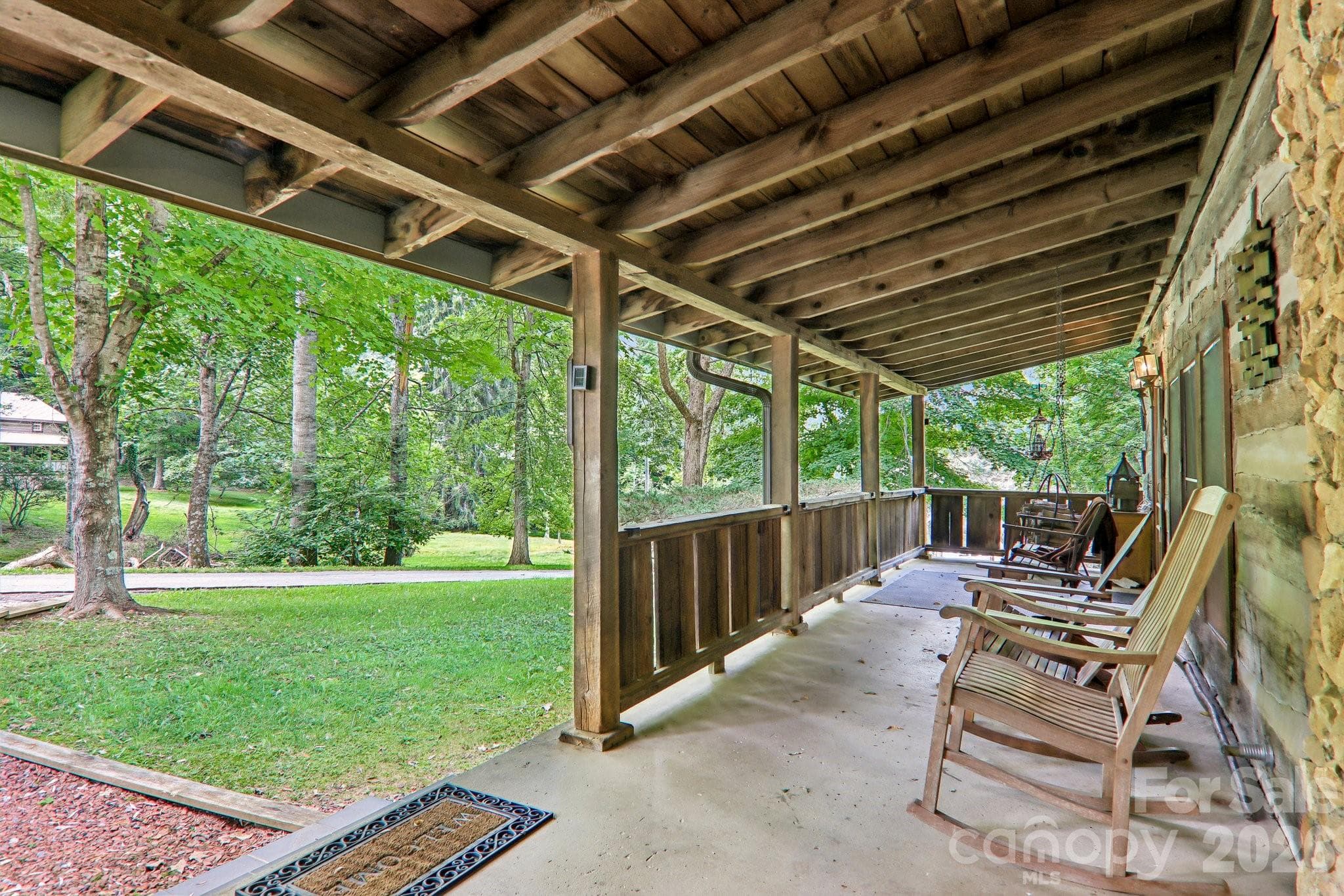 Rocking Chair Covered Porch - Mars Hill