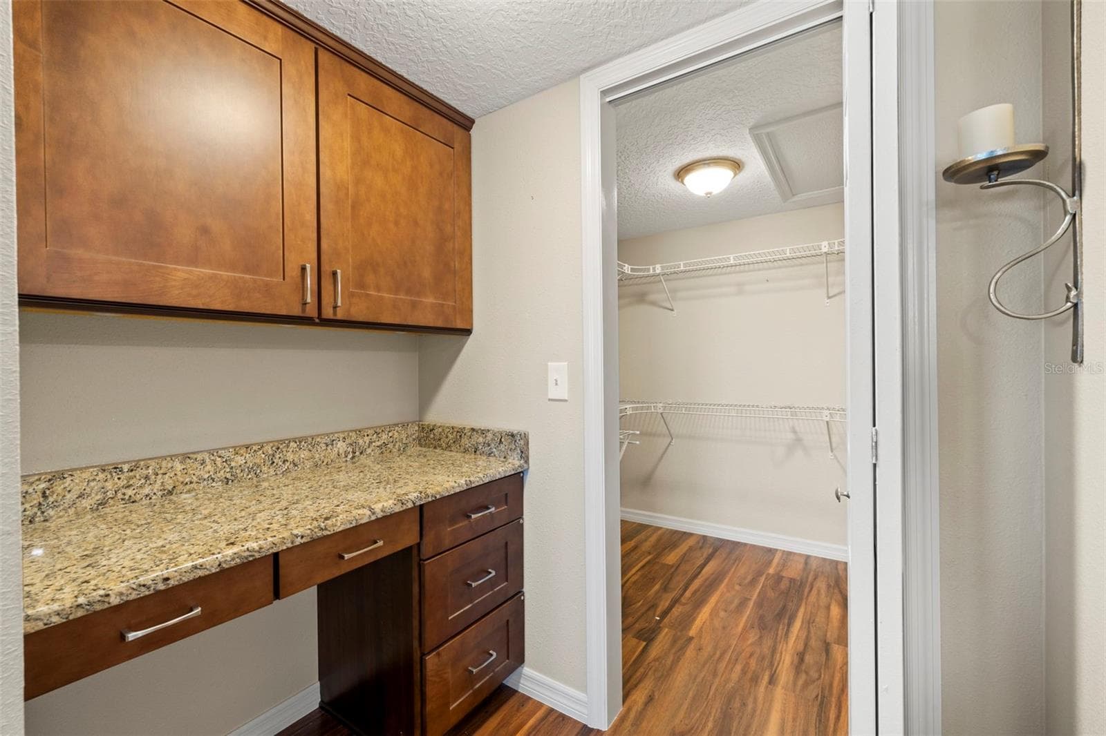 Built in Desk Area in Primary Bedroom - 8150 BRENT ST #747, PORT RICHEY