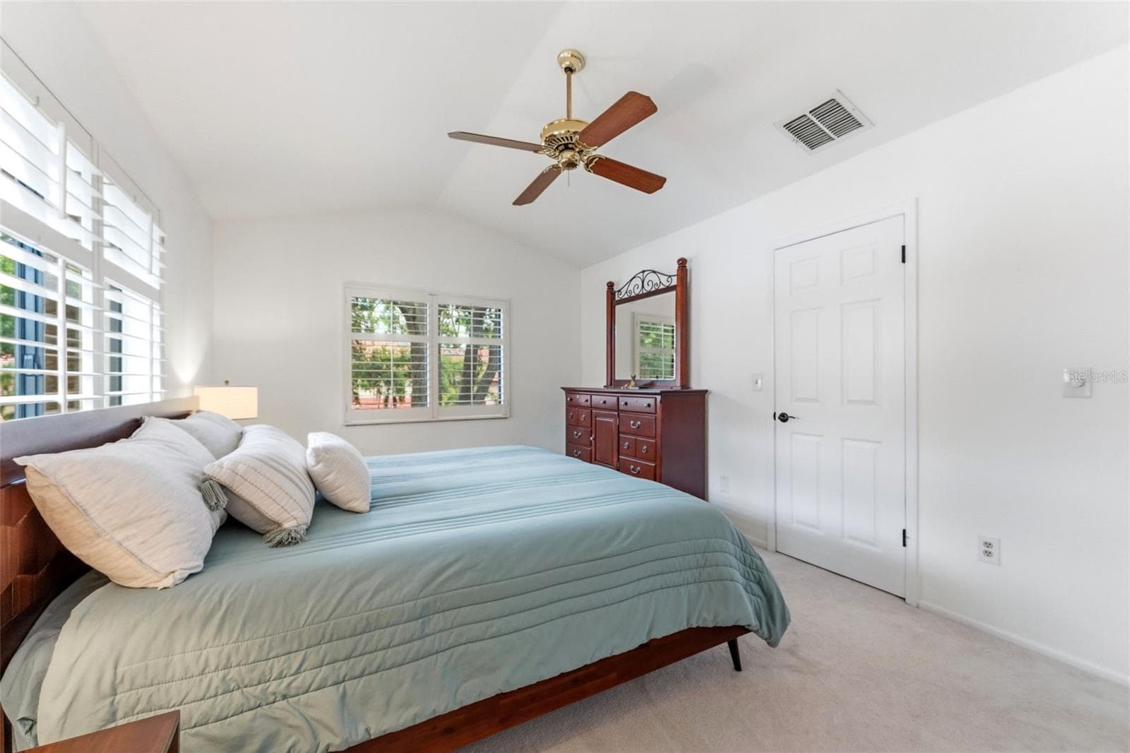 View of primary from door of ensuite - 3460 COUNTRYSIDE BLVD #66, CLEARWATER