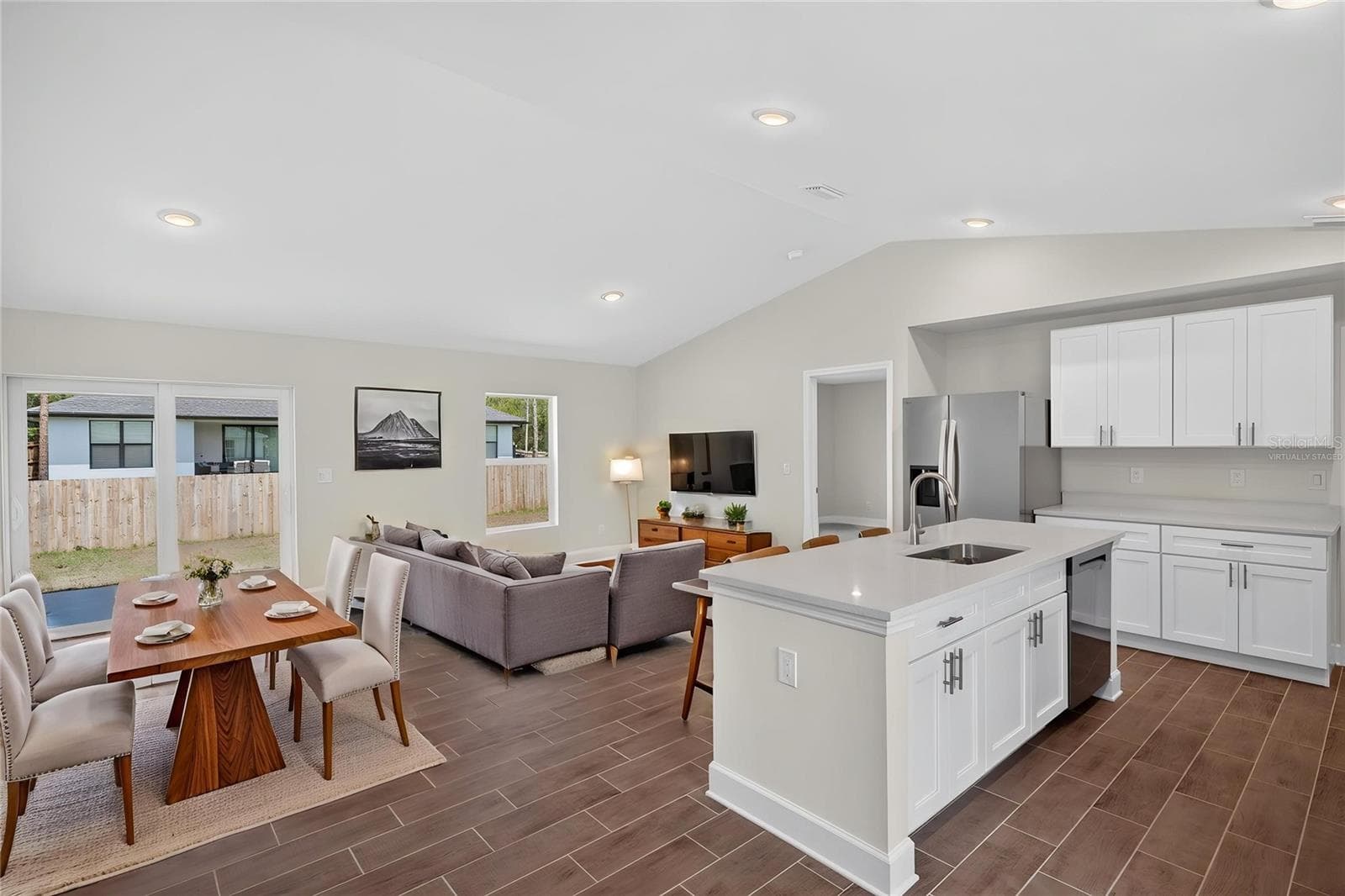 Virtually Staged Great room - 3254 PLYMOUTH ST, PORT CHARLOTTE