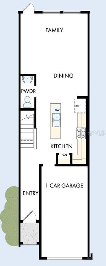 Floor Plan First Floor - 1201 WILD CREST LN, DAYTONA BEACH