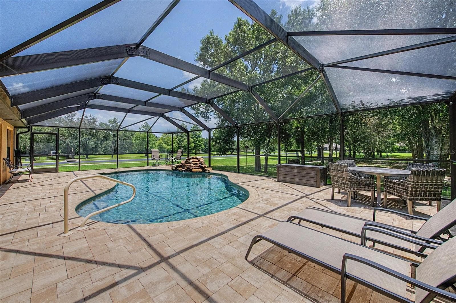 Full Screened-In Pool Area - 27928 AUSTIN WOODS DRIVE, DADE CITY