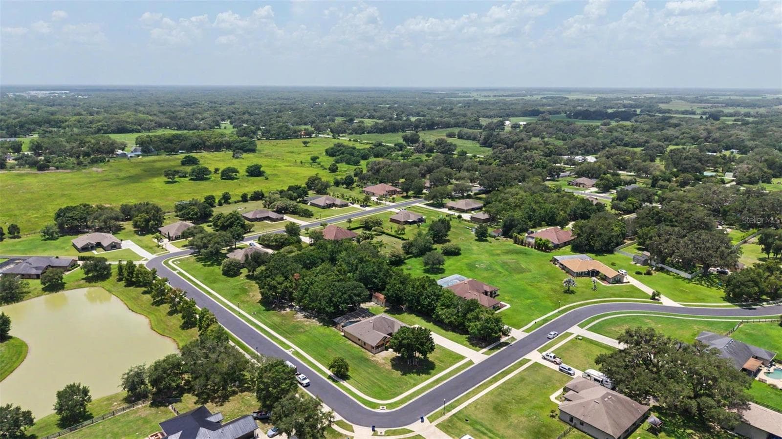 Aerial View of the Home and Neighborhood - 27928 AUSTIN WOODS DRIVE, DADE CITY