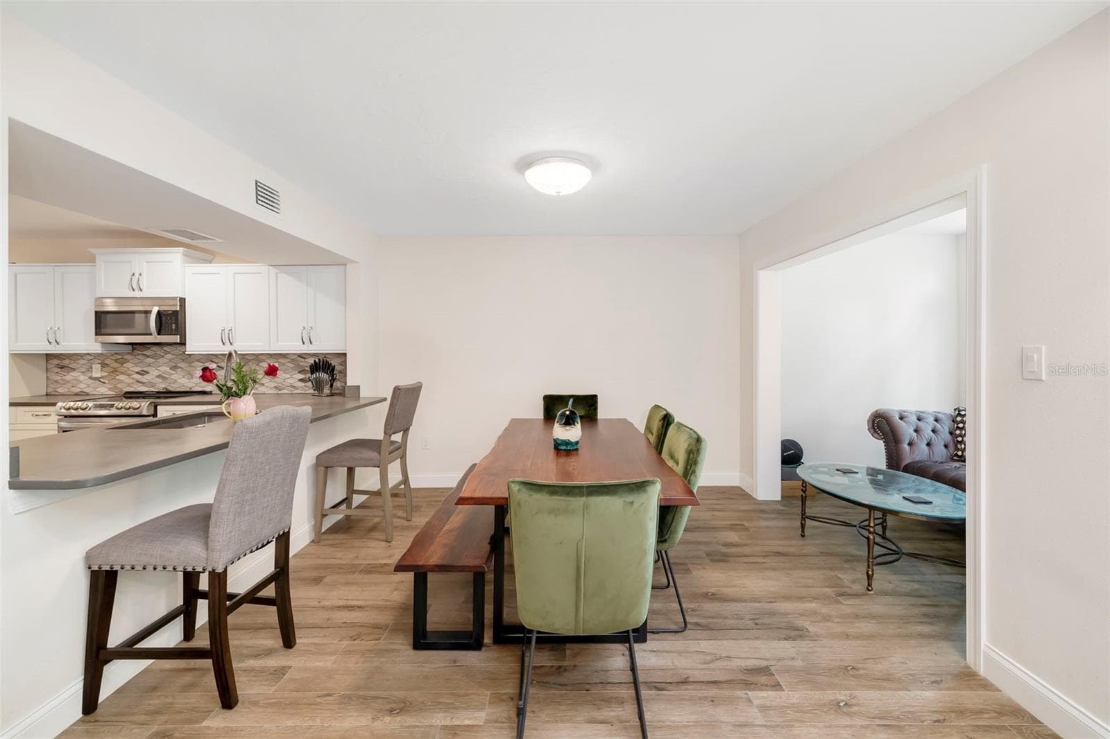 dining room - 5182 LANCEWOOD DR #14, SARASOTA