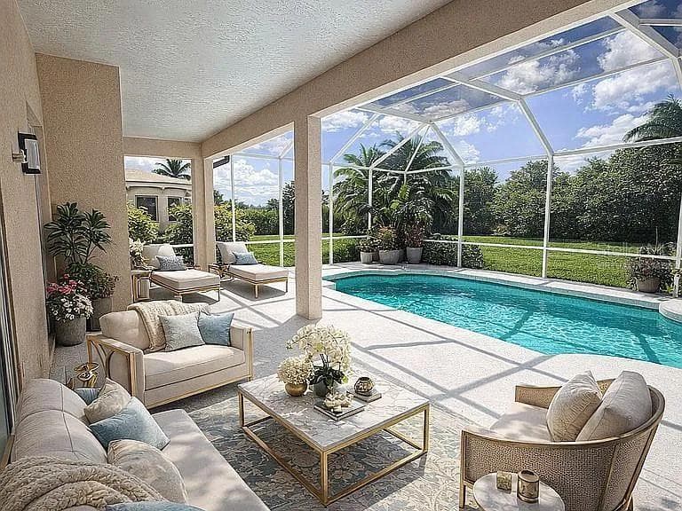 Virtually staged - 7462 FEATHERSTONE BLVD, SARASOTA