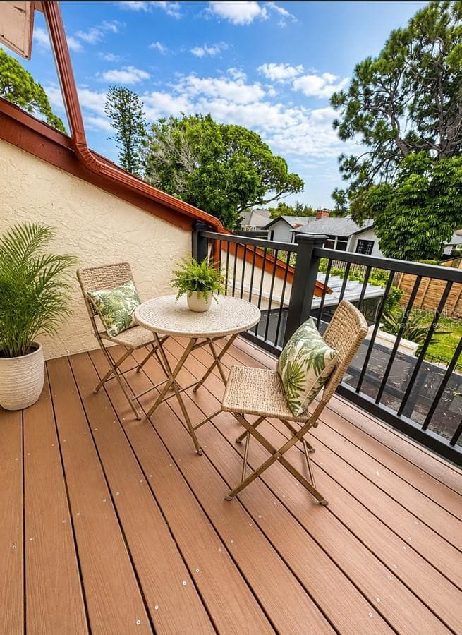 Virtually Staged  Upstairs Patio - 6207 COURTSIDE DR #23, BRADENTON