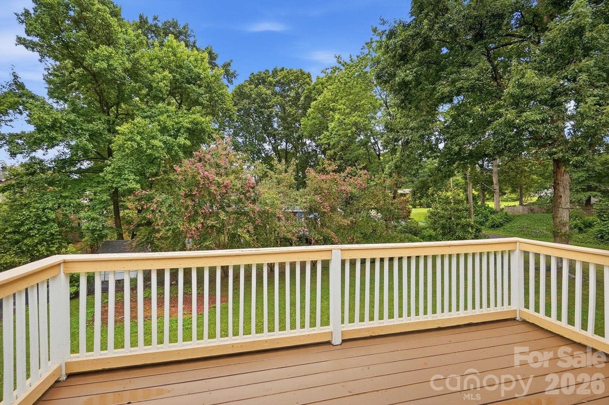 Spacious deck overlooking a private back yard - 2600 Providence Drive, Gastonia